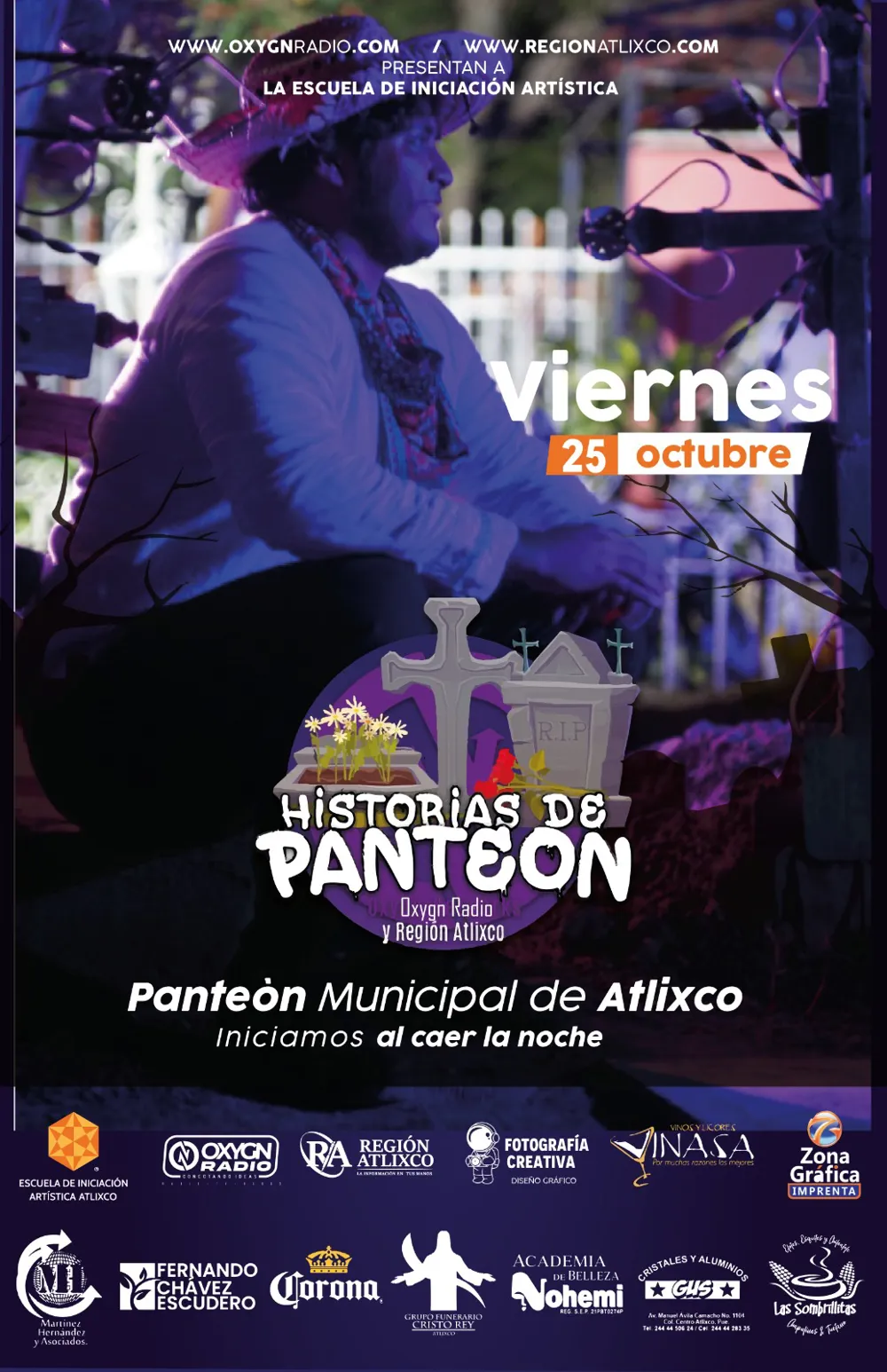 Recorridos Teatrales en el Panteón Municipal - en Atlixco